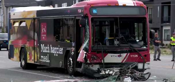 1 dead, 5 injured in collision with UTA bus on Redwood Road