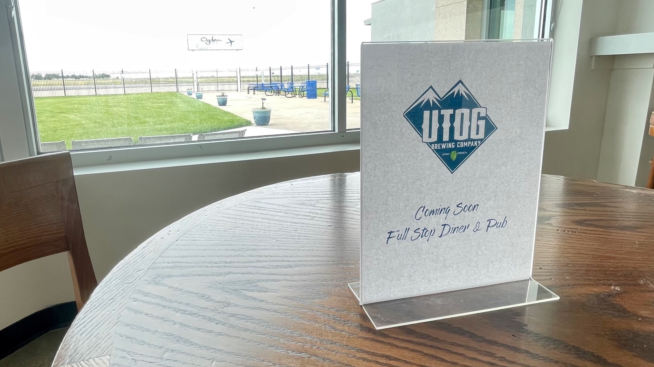 An Ogden brewpub is to open a new eatery at Ogden-Hinckley Airport, part of city officials' moves to prod increased use of the small airport and bolster its profile. The area where the diner and pub will be located is pictured Monday.