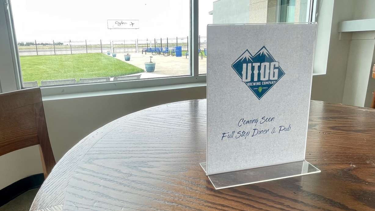 An Ogden brewpub is to open a new eatery at Ogden-Hinckley Airport, part of city officials' moves to prod increased use of the small airport and bolster its profile. The area where the diner and pub will be located is pictured Monday.