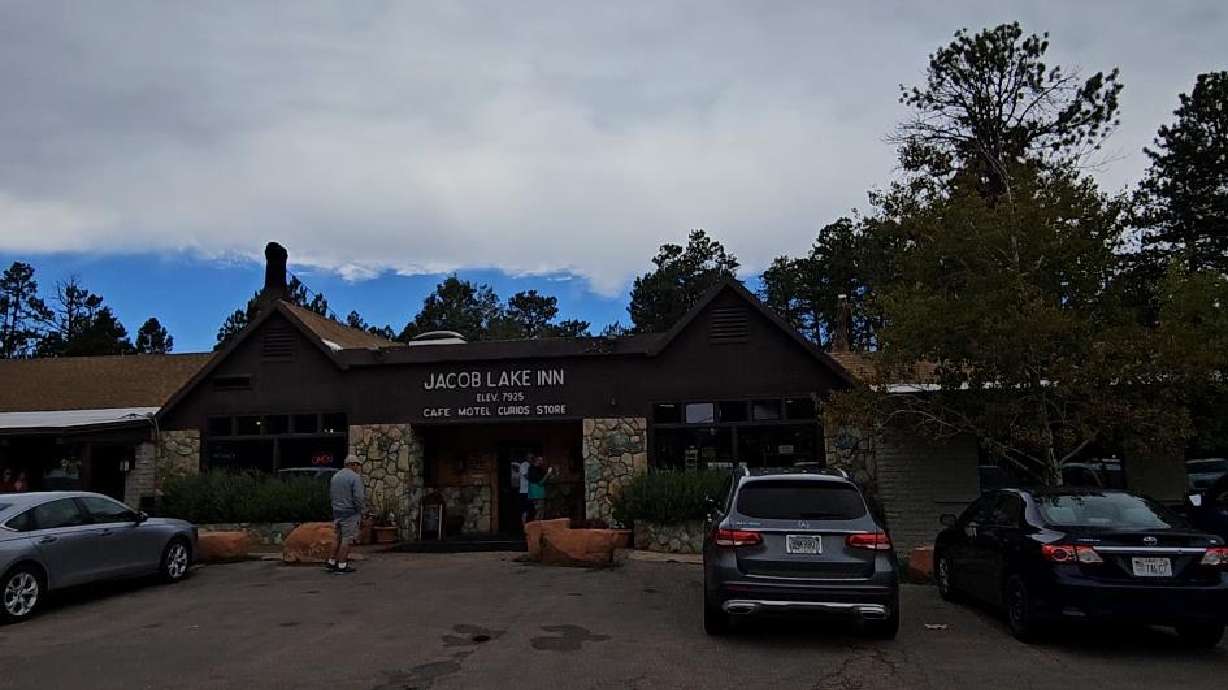 The Jacob Lake Inn, near the North Rim of the Grand Canyon, is pictured. Deadly flash flooding in the Grand Canyon has left two people dead and one hiker still missing, while also delivering a devastating economic blow to a Utah family-owned business on the North Rim.