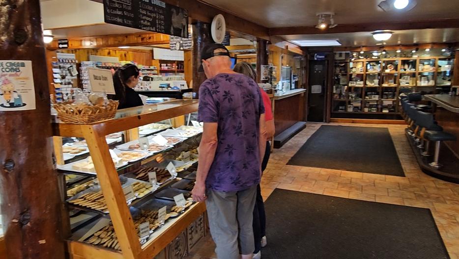 The inside of Jacob Lake Inn, bakery, restaurant and gift shop is pictured.
