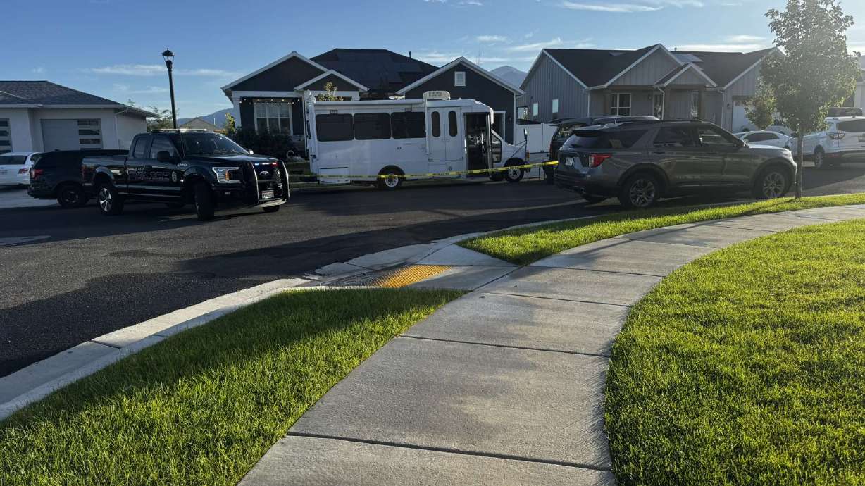 The scene where a woman was killed in Tooele late Monday.
