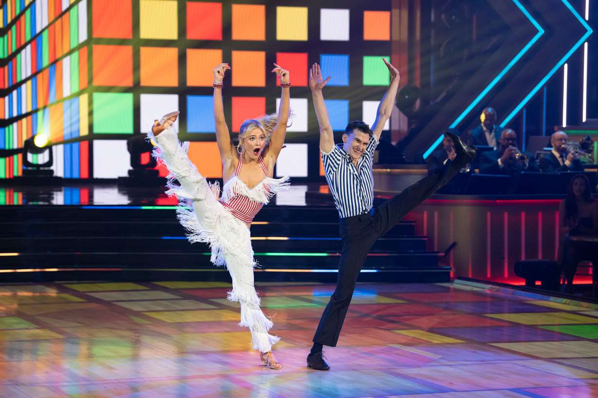 Dancing with the Stars' pro Rylee Arnold performs with Stephen Nedoroscik. Arnold spoke about her faith in a recent video for The Church of Jesus Christ of Latter-day Saints.