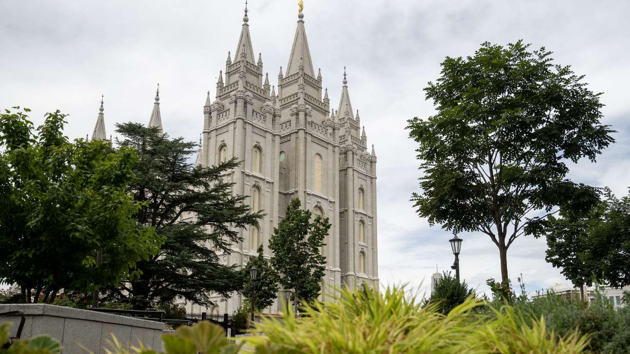 The Salt Lake Temple is nearly ready to reopen after renovation and after the celebration theme was announced at a press event on Tuesday.