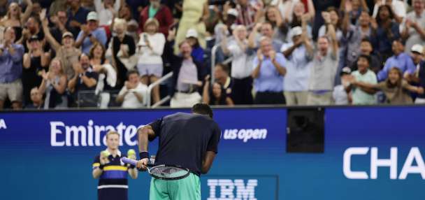 Gael Monfils wins on his 40th birthday at the US Open to extend his Grand Slam career