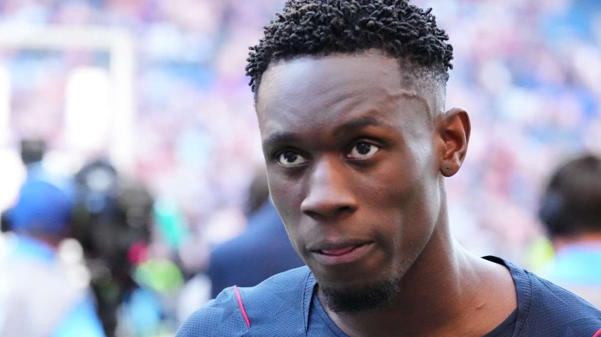 FILE - United States' Folarin Balogun (20) walks off the pitch after losing to Belgium in their World Cup round of 16 soccer match in Seattle, on July 6, 2026.