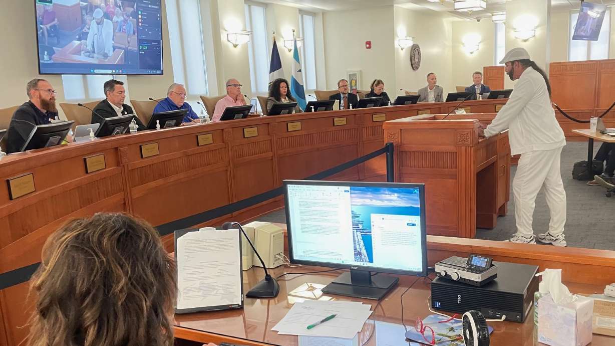 The controversial arrest of an immigrant last week by an ICE agent as an Ogden officer looked on sparked intense discussion at an Ogden City Council meeting on Tuesday. In the photo, Malik Dayo addresses the council.