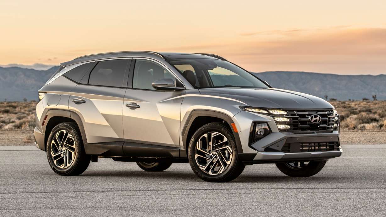 This photo provided by Hyundai shows the the plug-in hybrid 2026 Hyundai Tucson.