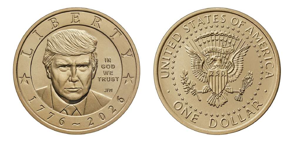 Heads or tails? $1 coin with Trump's face and gold finish to go on sale