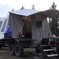 Check out our hunting-season camp with Jumping Jack Trailers and Dark Energy