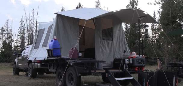 Check out our hunting-season camp with Jumping Jack Trailers and Dark Energy