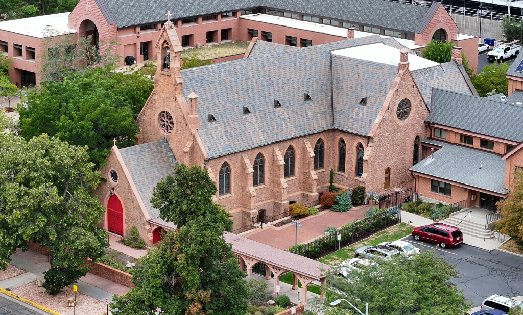 The Episcopal Cathedral Church of St. Mark is pictured in Salt Lake City on Tuesday.