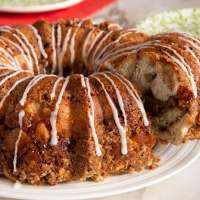 Turn pre-made cinnamon rolls into a delicious cinnamon apple bundt cake! Here's the recipe...