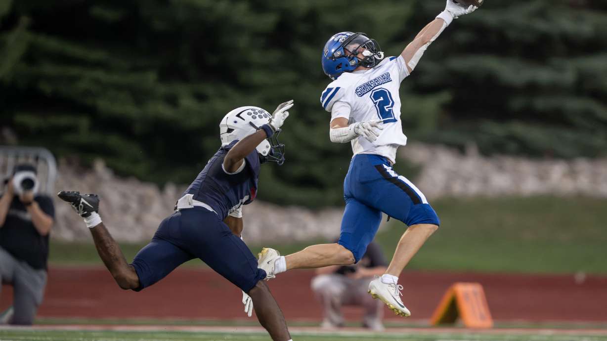 Woods Cross and Stansbury play at Woods Cross on Friday, Aug. 28, 2026.
