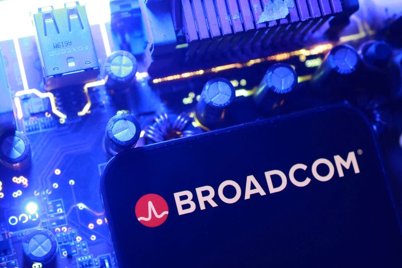 Broadcom logo is seen in this illustration taken June 11, 2026.