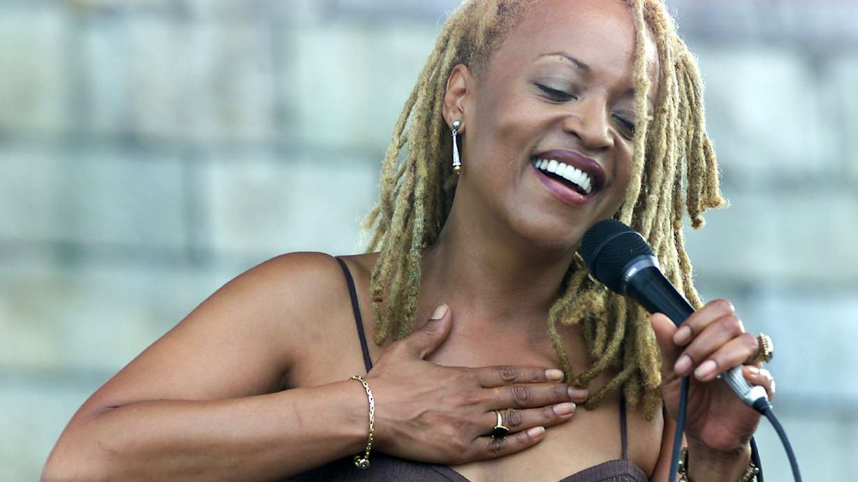 FILE - Cassandra Wilson performs at the JVC Jazz Festival in Newport, R.I., on Aug. 10, 2003.
