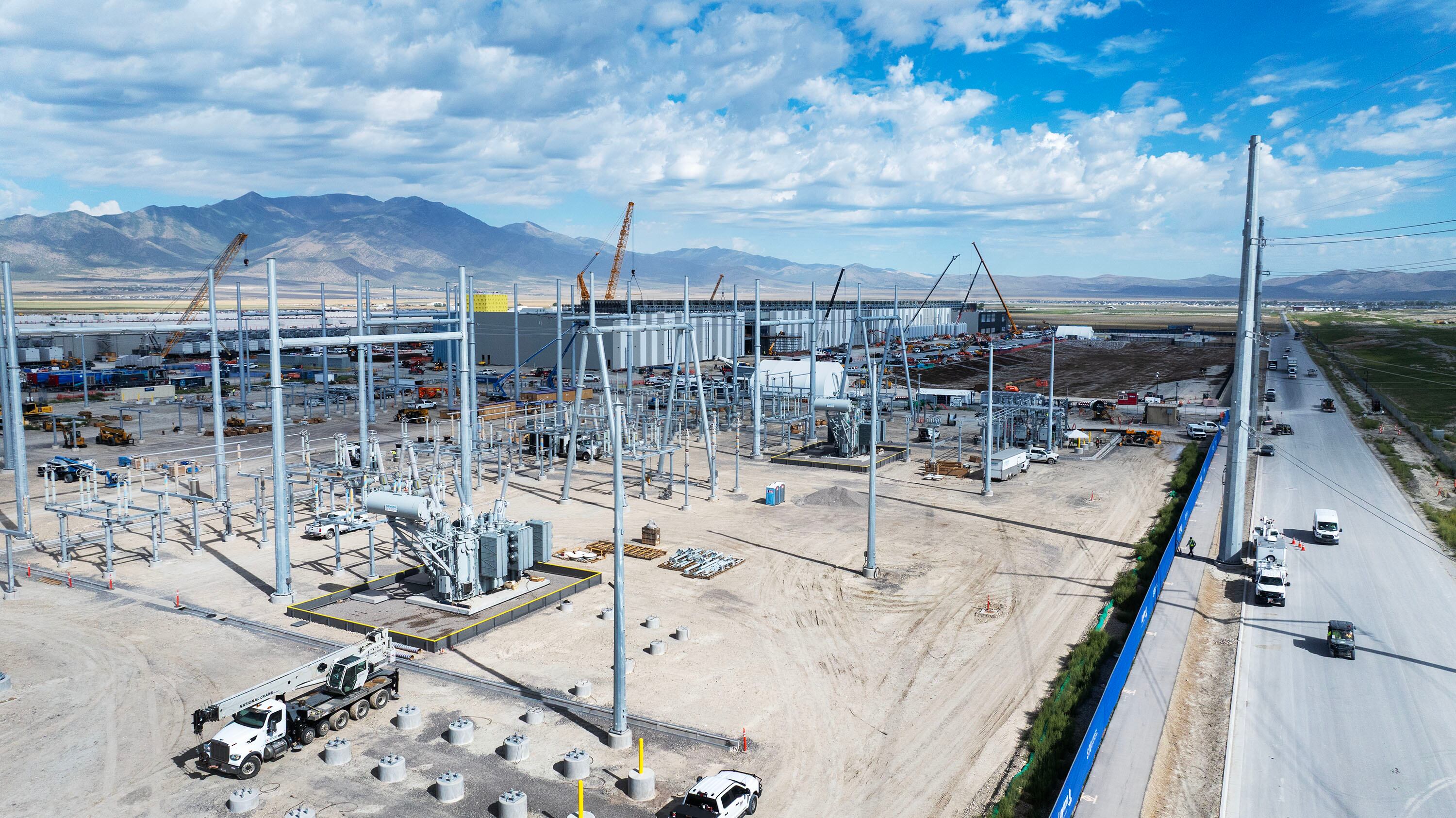 The GTS data center construction in Eagle Mountain on Aug. 18. Maddy Oritt of the University of Utah said data center construction will have an impact on property taxes.