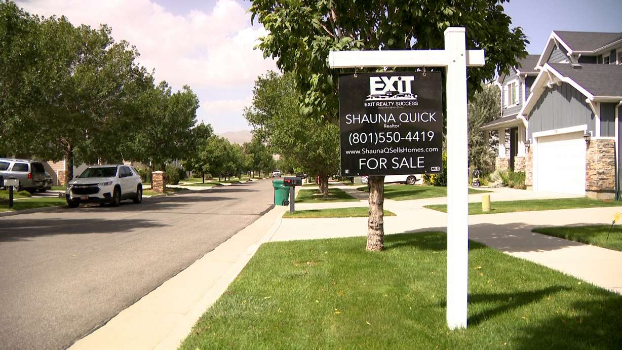 Homes in Bluffdale are pictured on Wednesday.