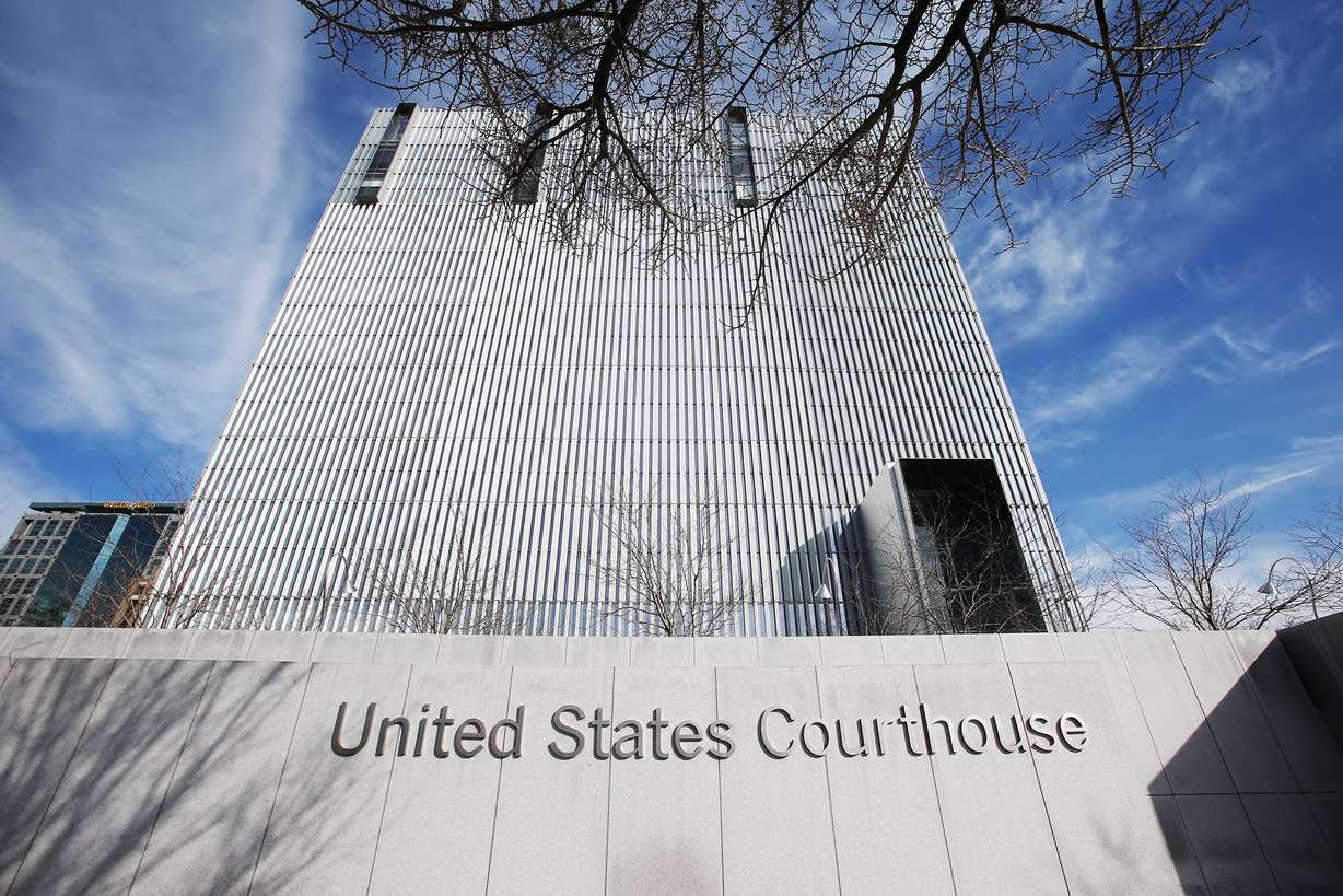 The federal courthouse in Salt Lake City on Feb. 18, 2020. The 10th Circuit Court of Appeals ruled unanimously in favor of The Church of Jesus Christ of Latter-day Saints in the last major tithing case against the faith on Monday.