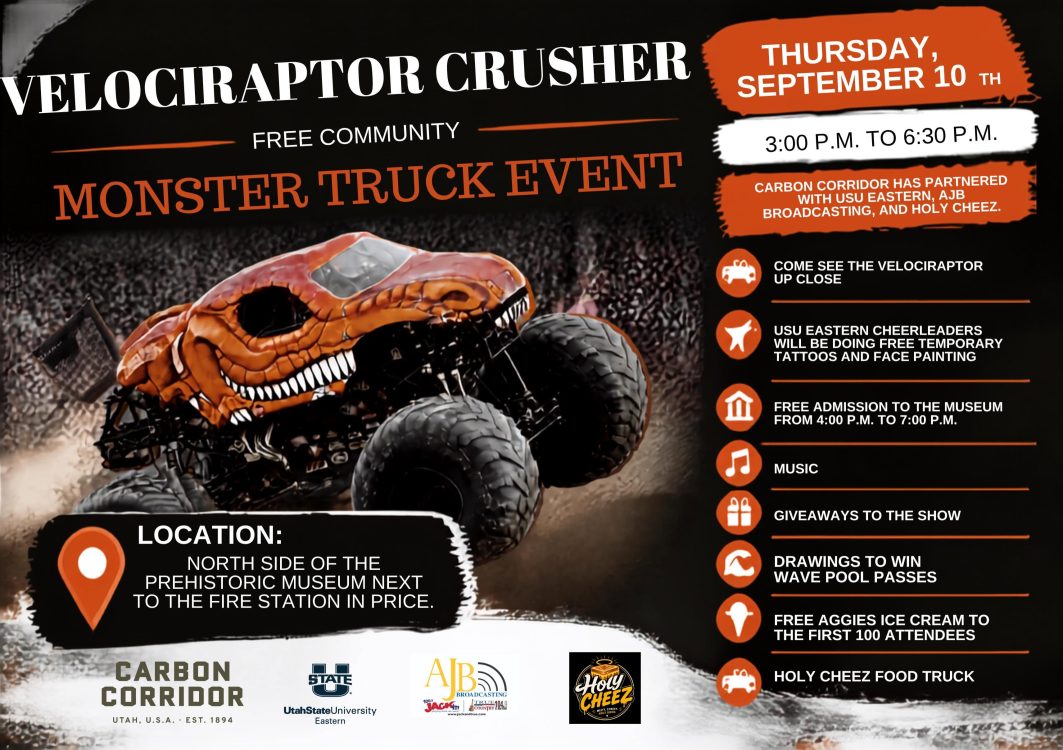 Dinosaur Monster Truck Community Event