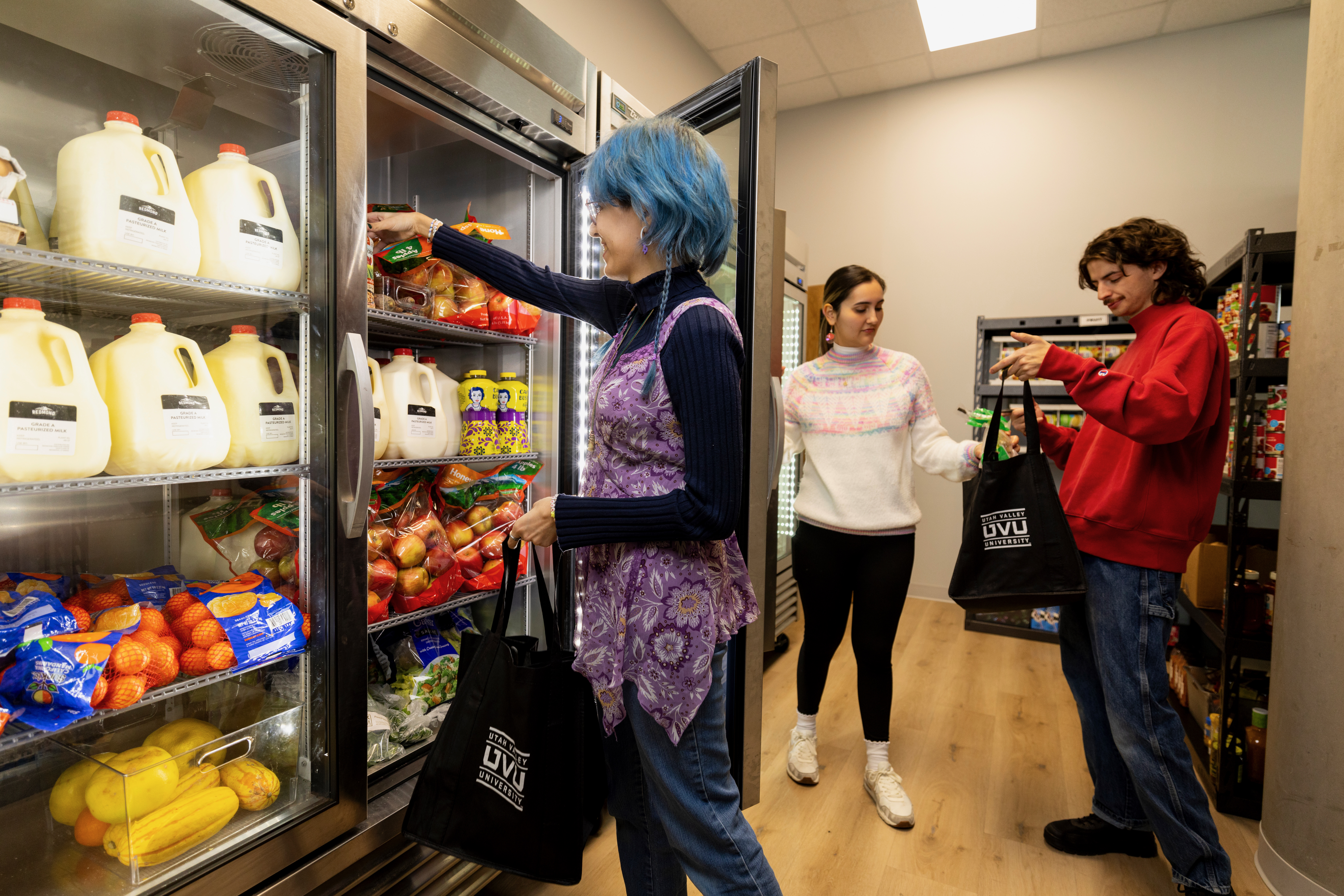 Utah Valley University's student pantry is pictured.