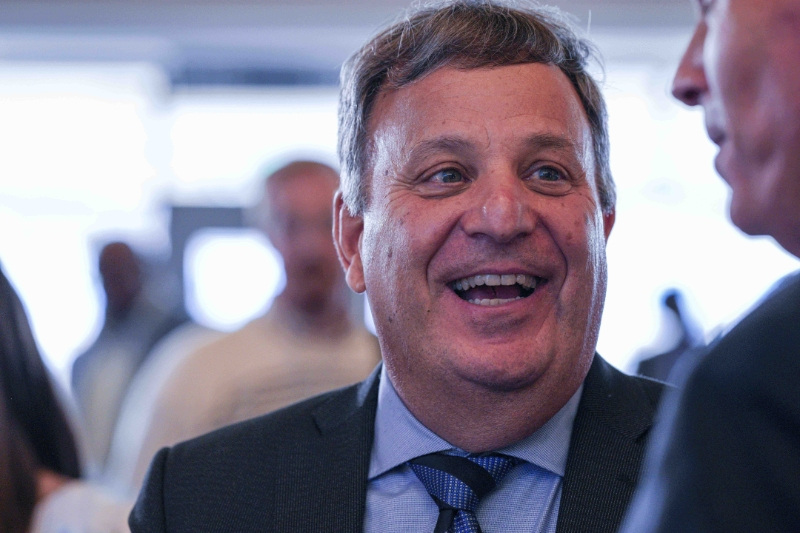 Dec 12, 2024; Chapel Hill, NC, USA; North Carolina Tar Heels general manager Michael Lombardi during the Bill Belichick hiring announcement at Loudermilk Center for Excellence.