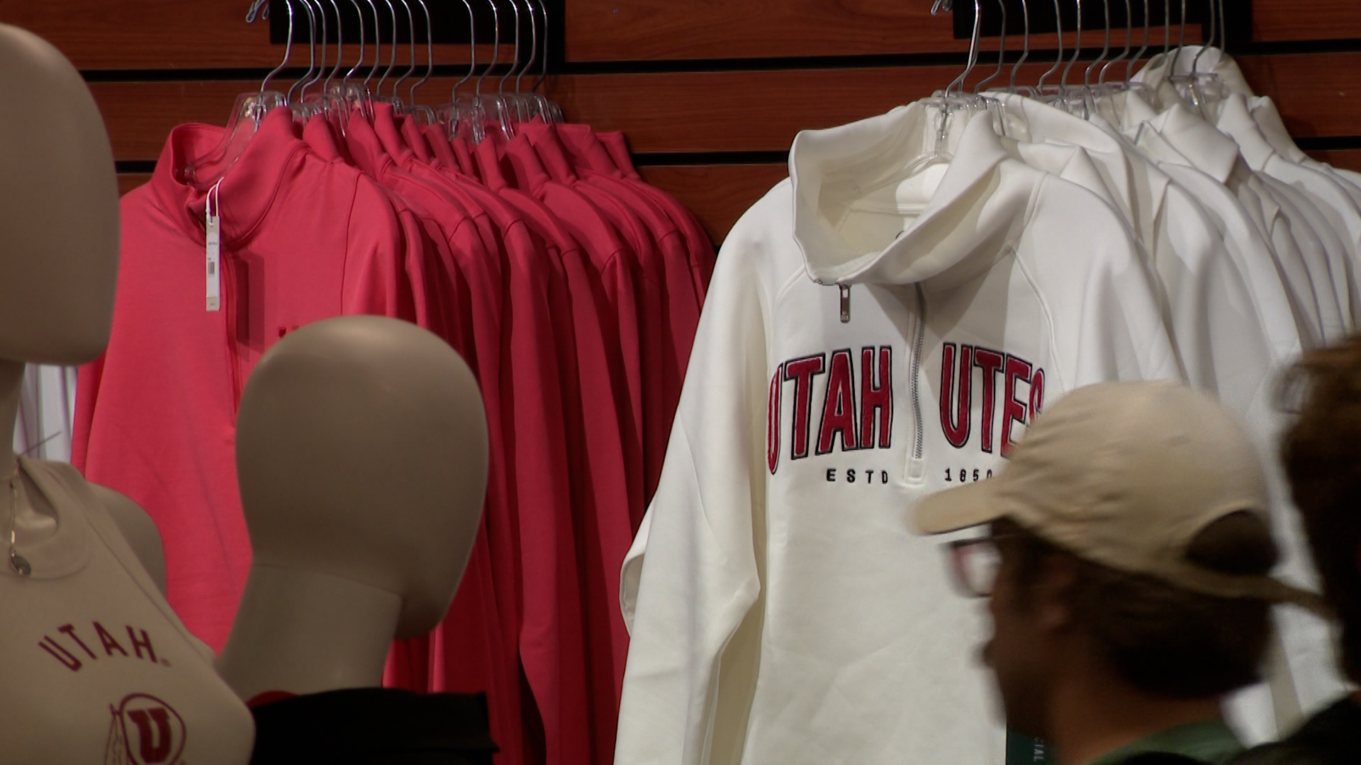 Merchandise for the Utah Utes is pictured in the University of Utah Campus Store on Thursday.