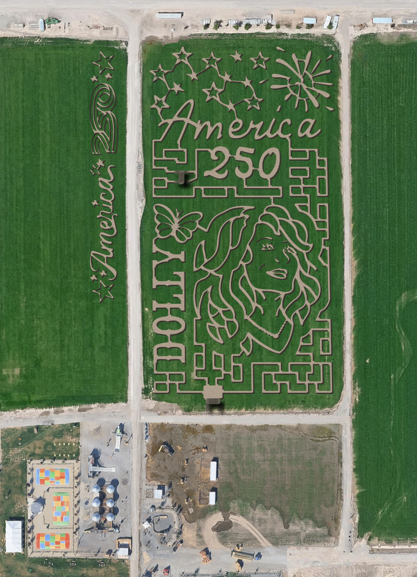 Cornbelly's in Spanish Fork unveils a Dolly Parton-themed corn maze ahead of its opening day on Friday.
