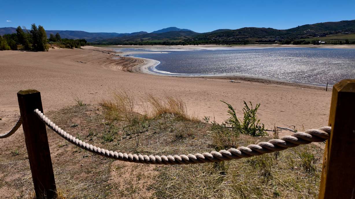 Crowds heading into the Labor Day weekend are virtually nonexistent as Pineview dips to the lowest levels seen in more than 50 years, in preparation for a repair project on an Ogden water pipeline.