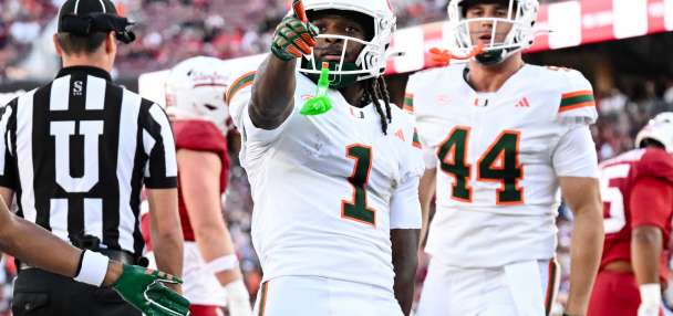 Mensah throws 5 TD passes, Toney sets record in No. 7 Miami's 45-6 win over Stanford