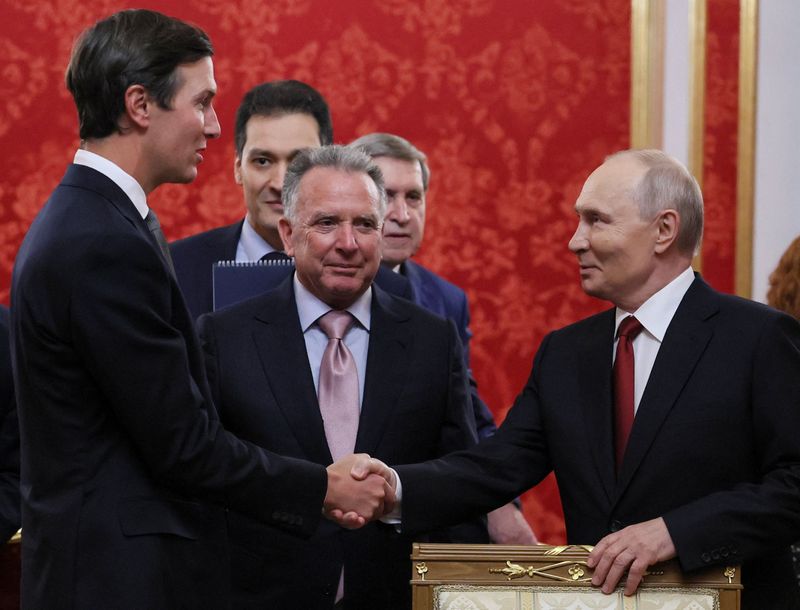 Putin tells US envoys Witkoff, Kushner that situation in Ukraine is 'difficult'