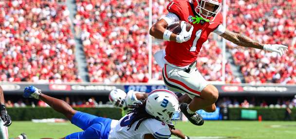 Stockton has 3 TD passes and Frazier runs for 3 scores as No. 3 Georgia beats Tennessee State 63-3