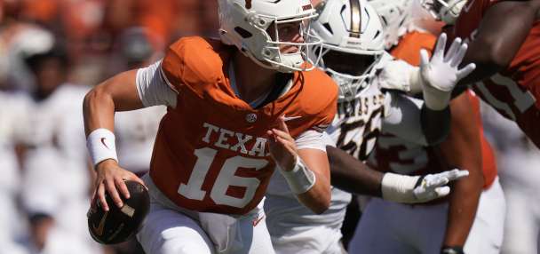 Arch Manning throws four TD passes and No. 5 Texas eases past Texas State in season opener 59-7