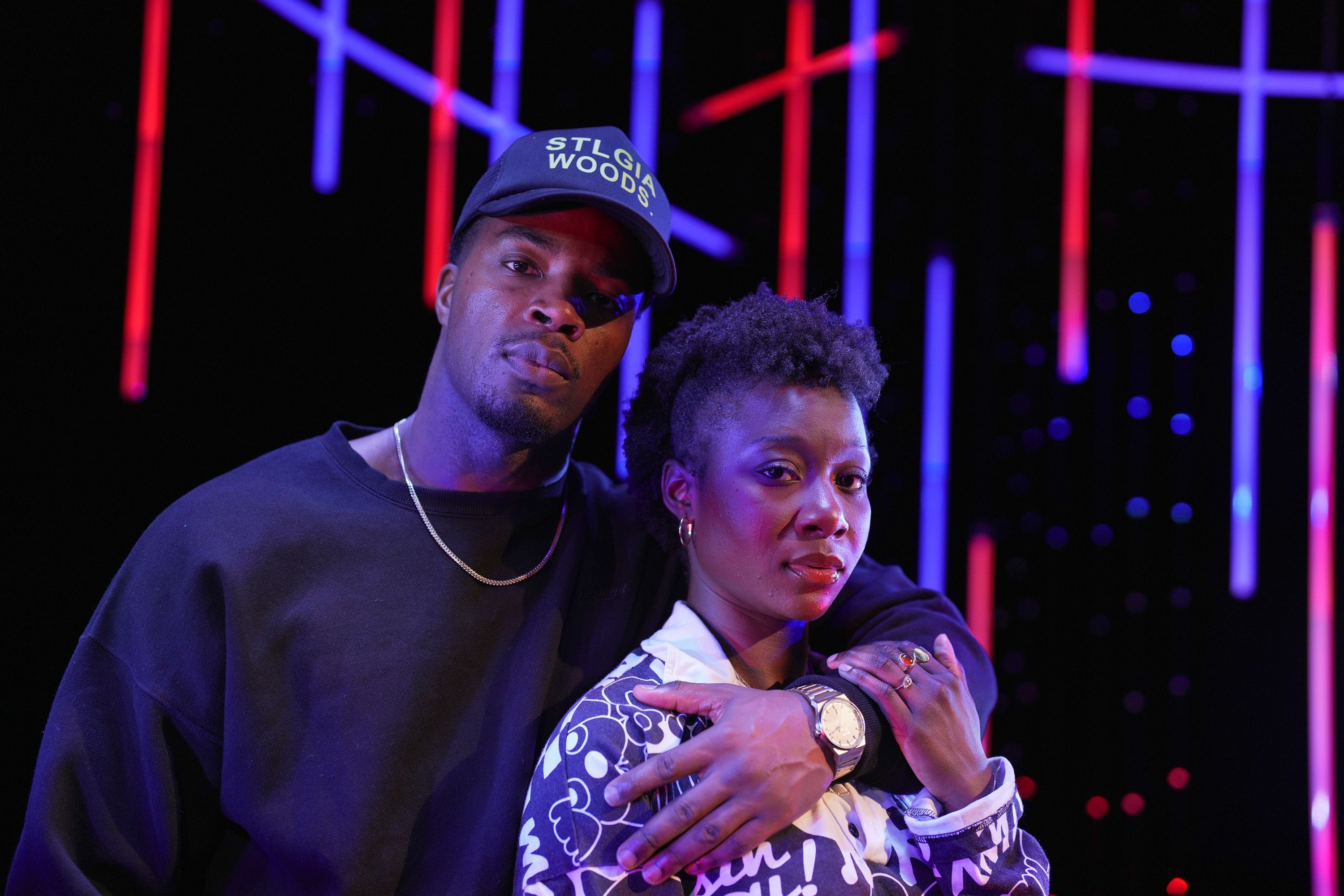 In “Shifters” Bedu-Addo and Ezra portray Des and Dre — two close friends (and briefly, lovers) — in denial of how they've allowed surrounding circumstances and expectations to dictate the path of their lives.