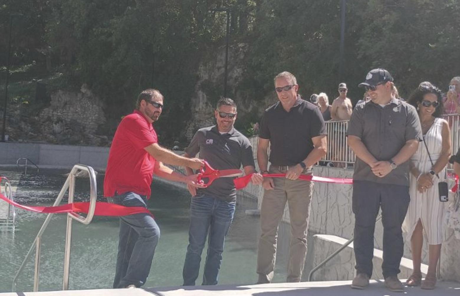 Lava Hot Springs celebrates grand opening of newly renovated hottest pool