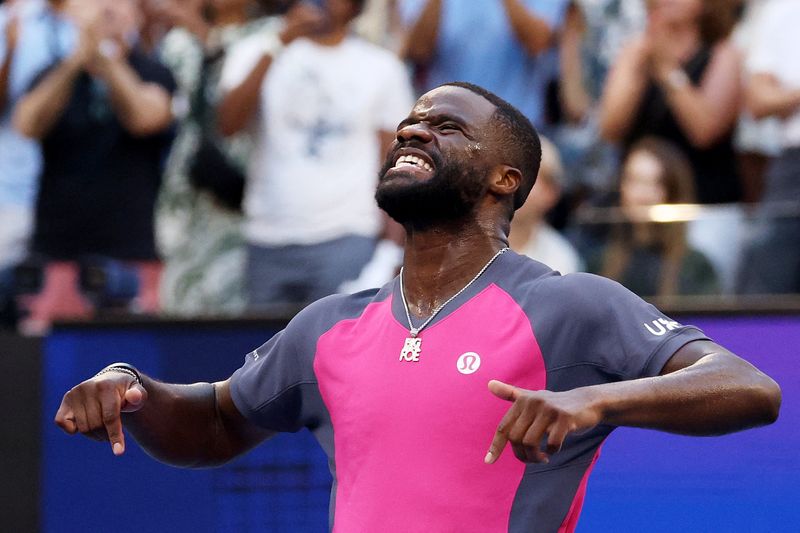 Tennis-Tiafoe shines on 'people's court' to beat familiar foe Medvedev