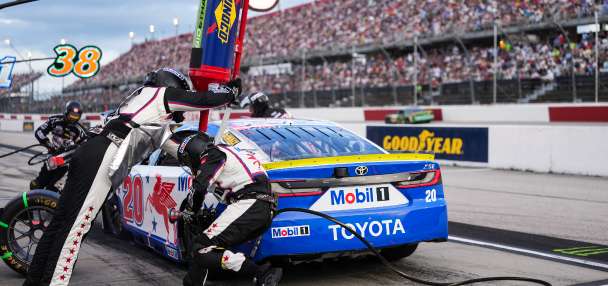 Bell passes defending NASCAR champion Larson to win the Southern 500 to start the Chase