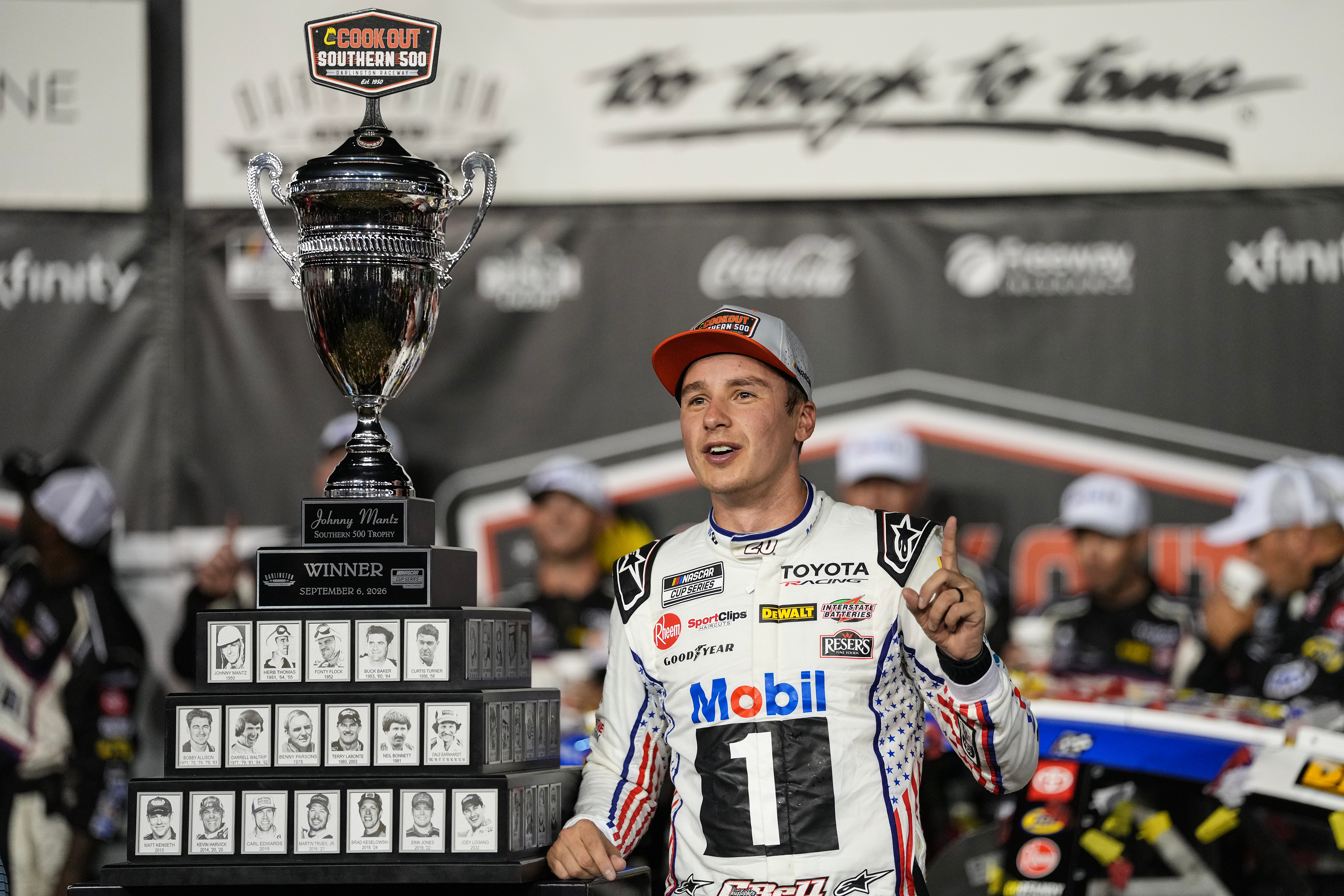 Chase Lookahead: JGR shows power with Bell winning Southern 500 in postseason's opening Chase race