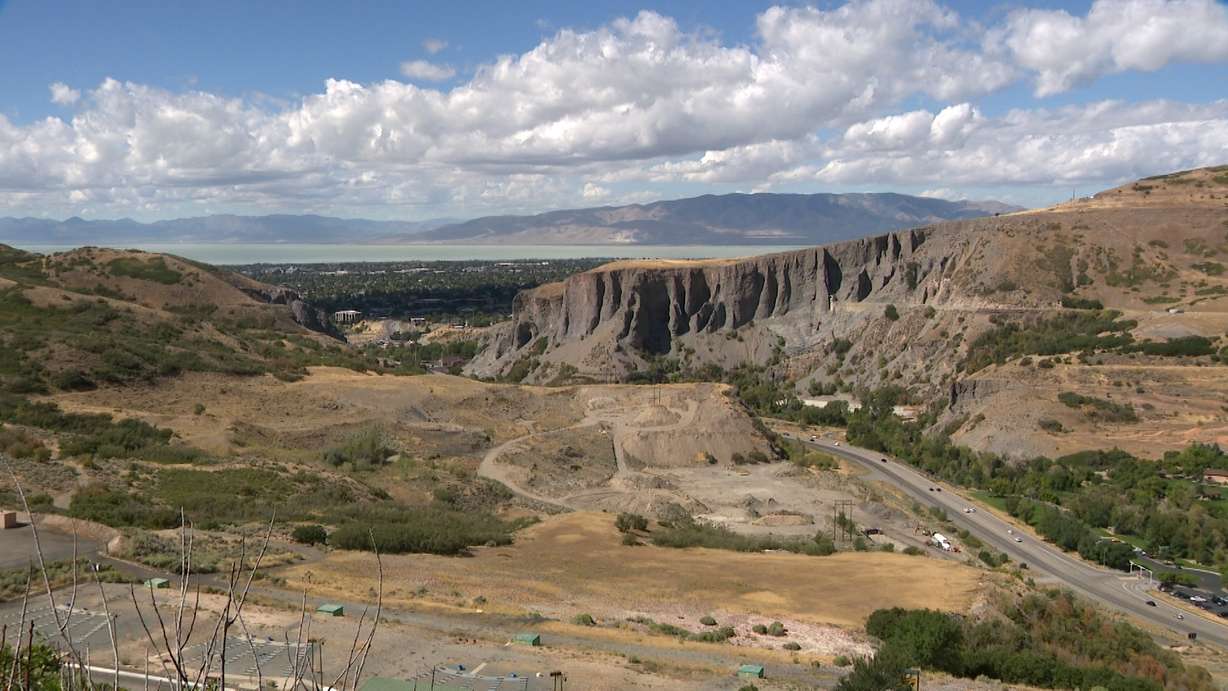 The site of the proposed Vesper Amphitheater in Provo Canyon is pictured on Monday.