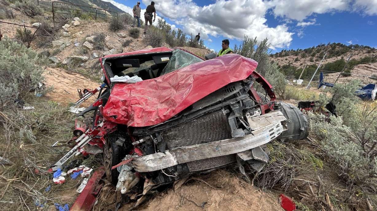 One person was killed in a head-on crash on state Route 89 in Utah County on Monday.