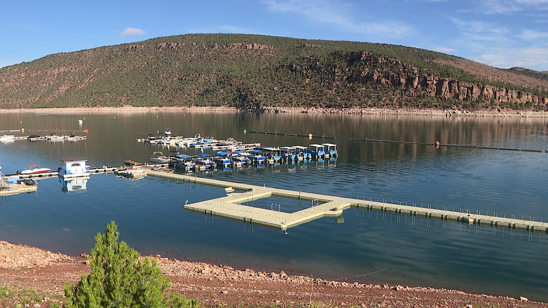The Cedar Springs Marina on Monday.
