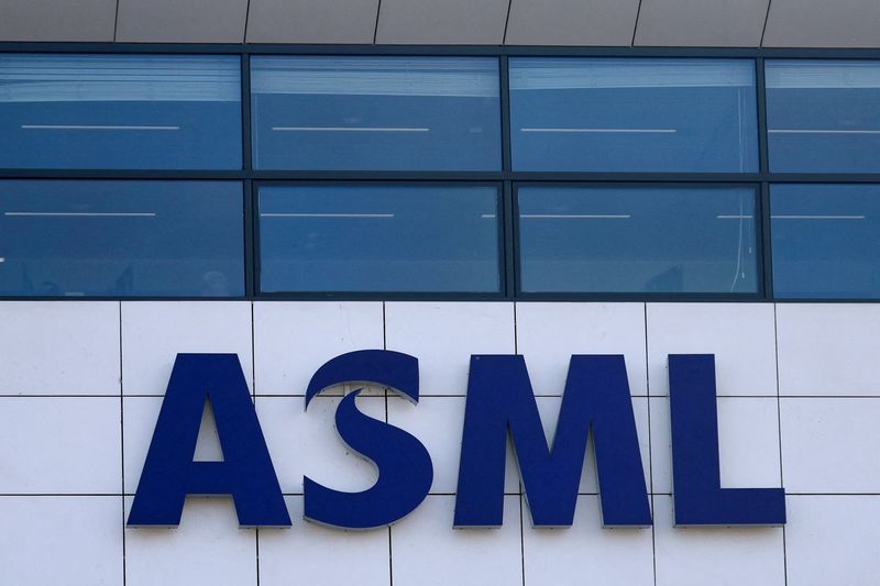 FILE PHOTO: A logo on ASML offices in Veldhoven, Netherlands, March 24, 2026.