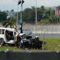 All 5 killed in Miami cargo jet crash were in a van used by plane cleaners