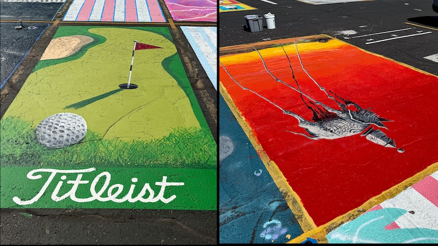 East Idaho seniors create asphalt masterpieces in high school parking spaces