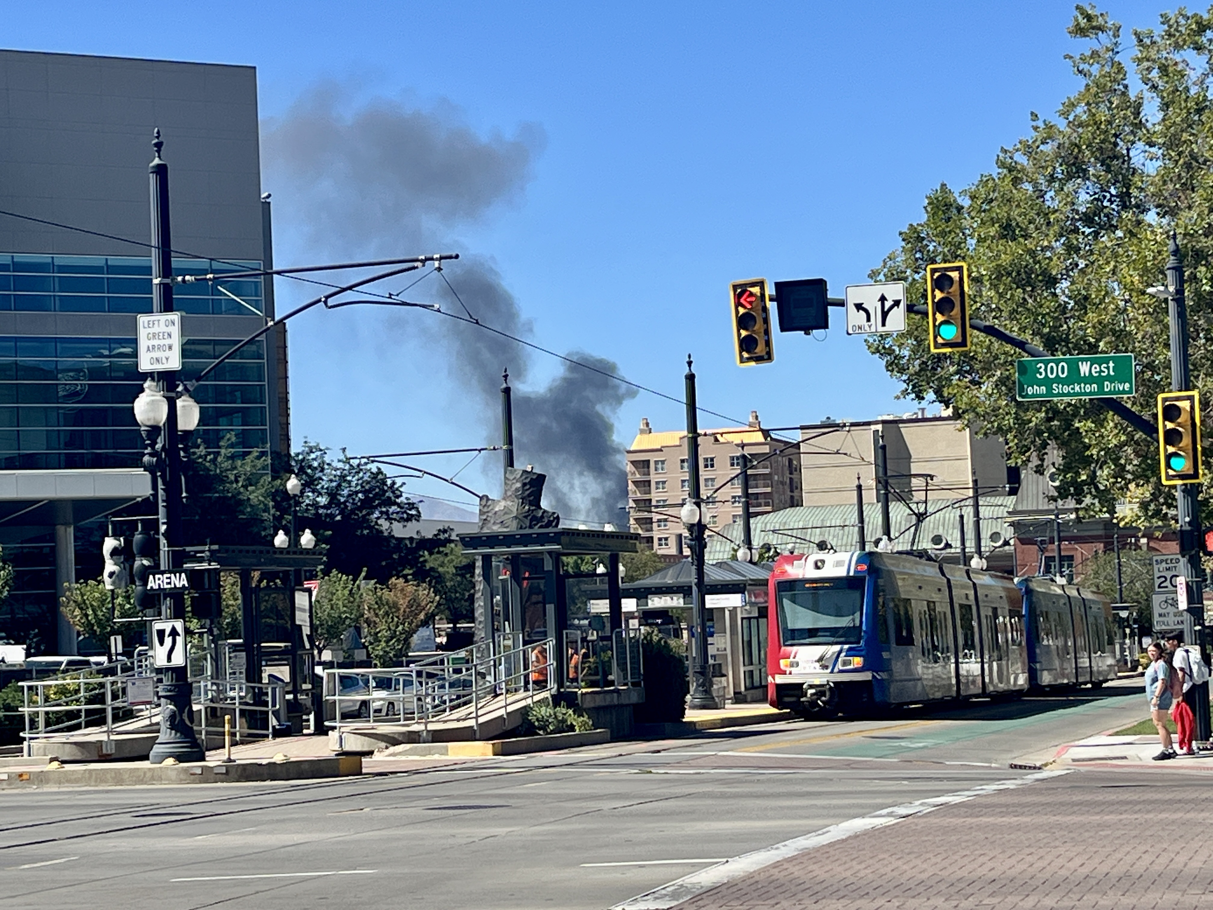 Fire breaks out in downtown Salt Lake City 