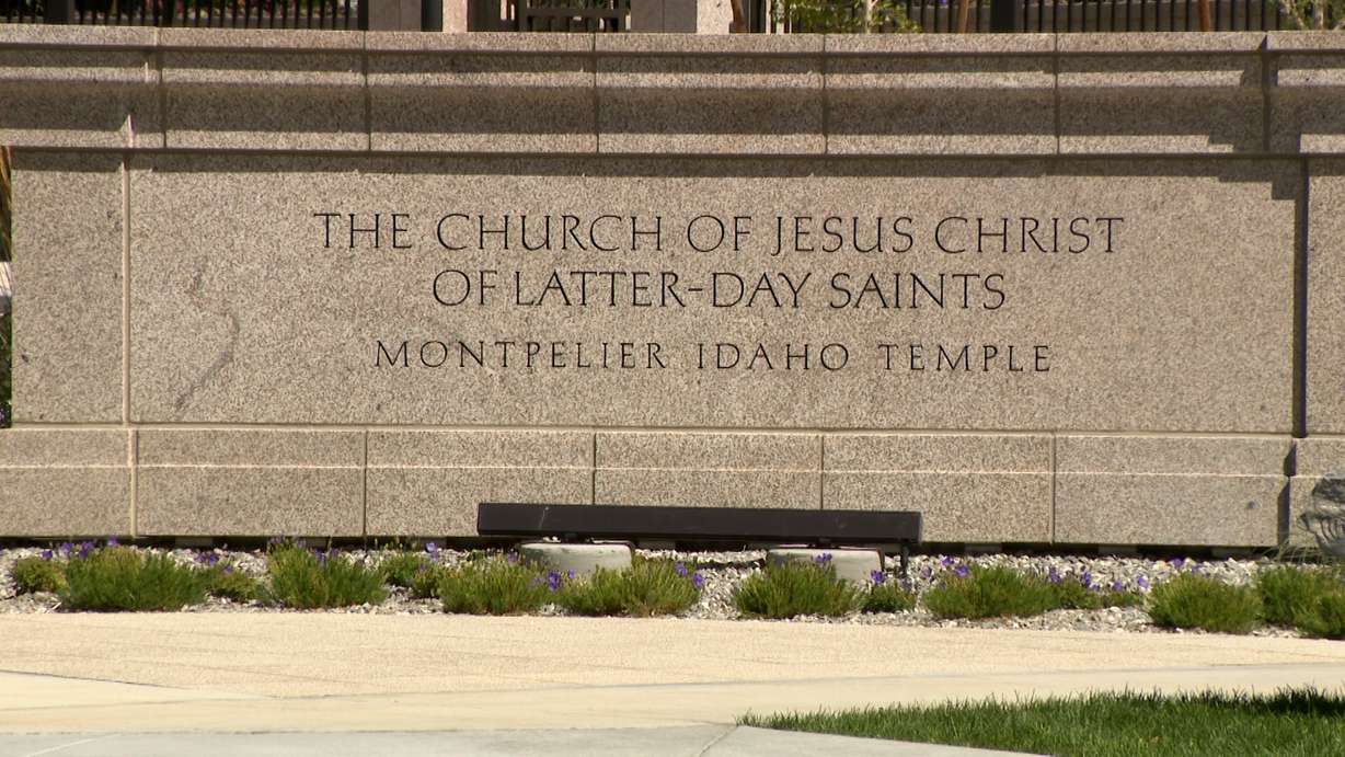 The Montpelier, Idaho Temple is pictured on Tuesday.