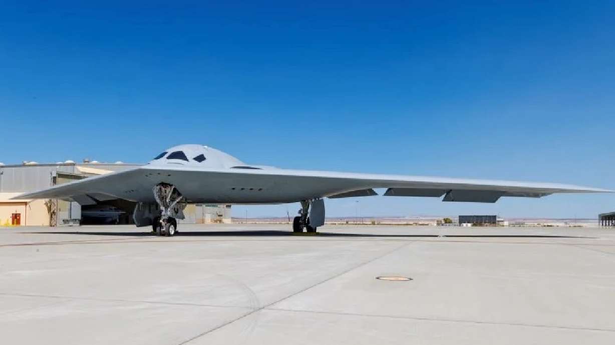 Northrop Grummon and Utah leaders formally unveiled a new facility on Wednesday in Layton near Hill Air Force Base that will aid in B-21 Raider production. The undated photo shows a B-21, which is still in development.