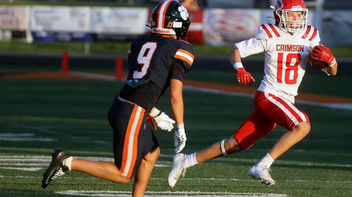 Brighton plays Crimson Cliffs in a varsity football game at Brighton High School in Cottonwood Heights on Friday, Sept. 4, 2026.