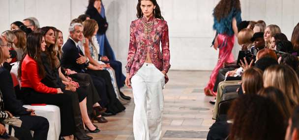 Ralph Lauren delivers modern take on romance with romantic silhouettes