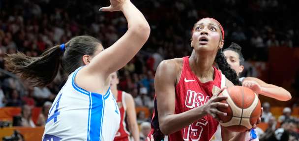 Rivals Angel Reese and Caitlin Clark having 'fun' playing together for US and not against each other